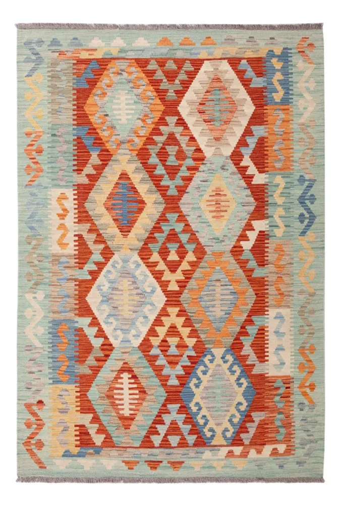 Kelimteppe - Splash - 183 x 127 cm - flerfarget