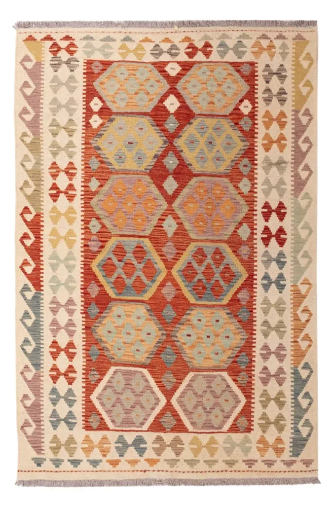Kelimteppe - Splash - 184 x 120 cm - flerfarget