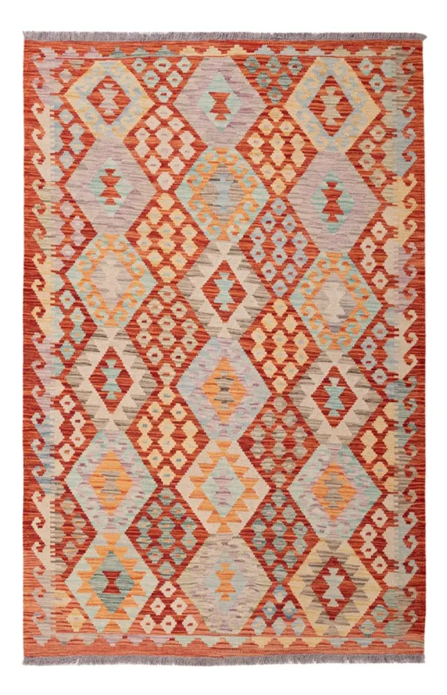 Kelimteppe - Splash - 187 x 127 cm - flerfarget