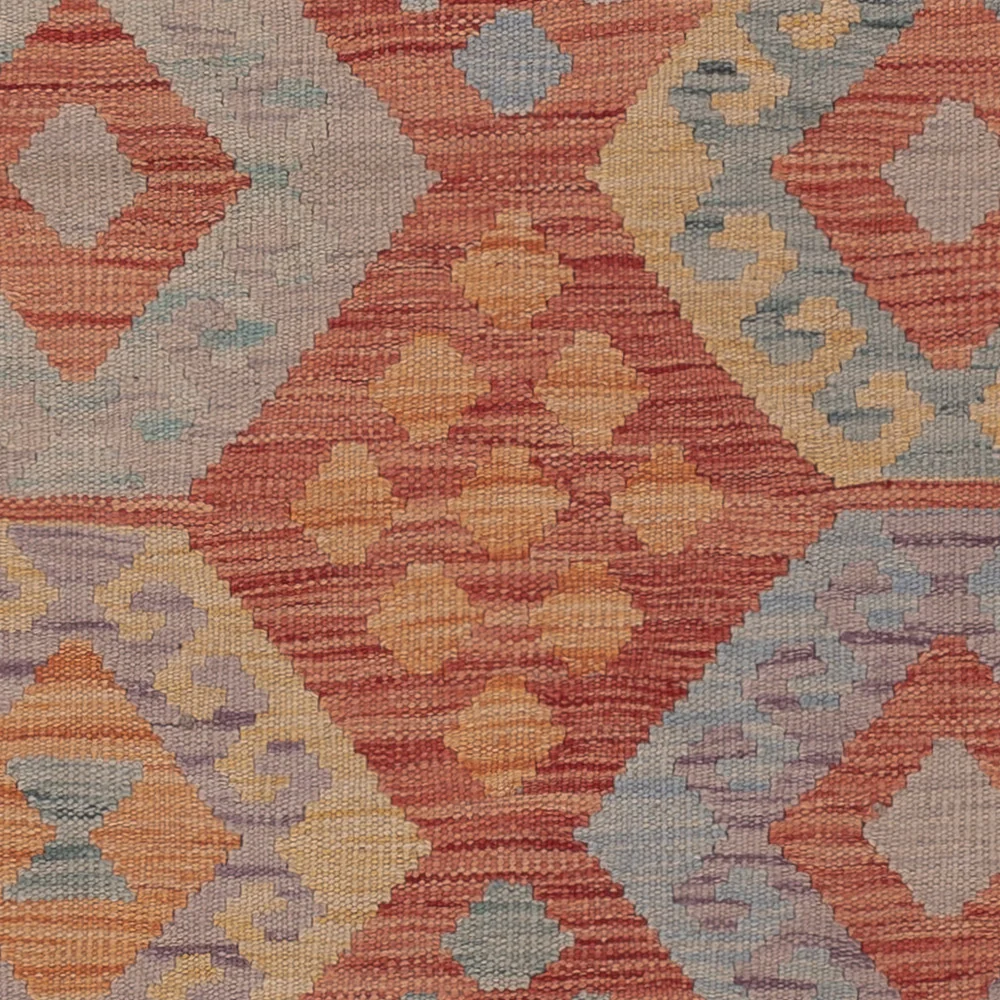 Kelimteppe - Splash - 190 x 152 cm - flerfarget