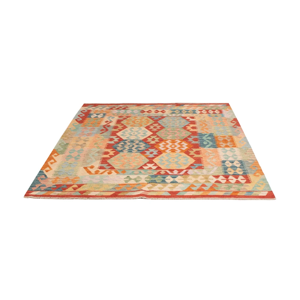 Kelimteppe - Splash - 194 x 156 cm - farget