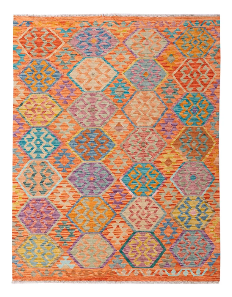 Kelimteppe - Splash - 195 x 149 cm - farget