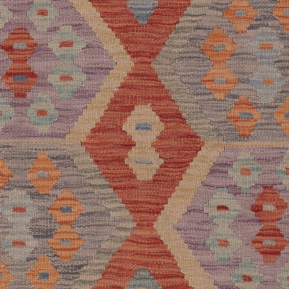 Kelimteppe - Splash - 200 x 150 cm - flerfarget
