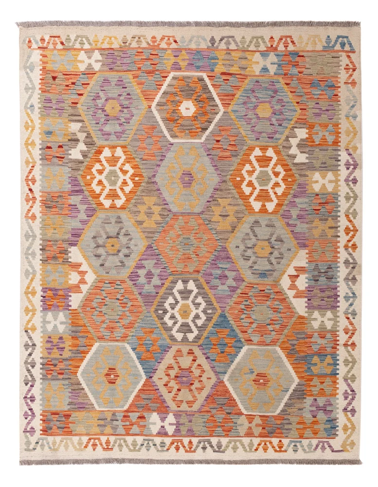 Kelimteppe - Splash - 200 x 154 cm - farget