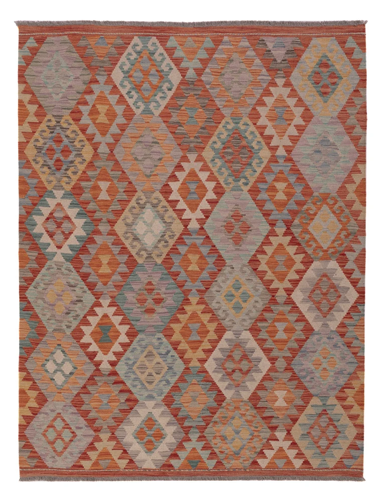 Kelimteppe - Splash - 200 x 154 cm - flerfarget