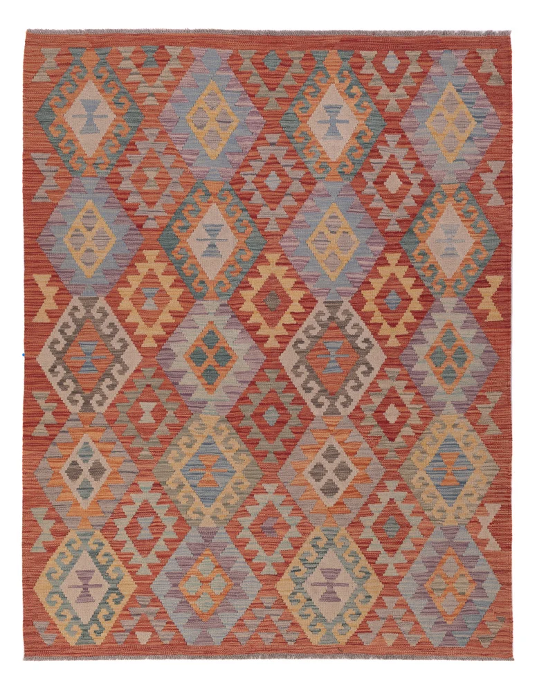 Kelimteppe - Splash - 200 x 155 cm - flerfarget
