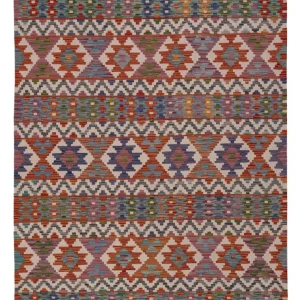 Kelimteppe - Splash - 202 x 151 cm - flerfarget