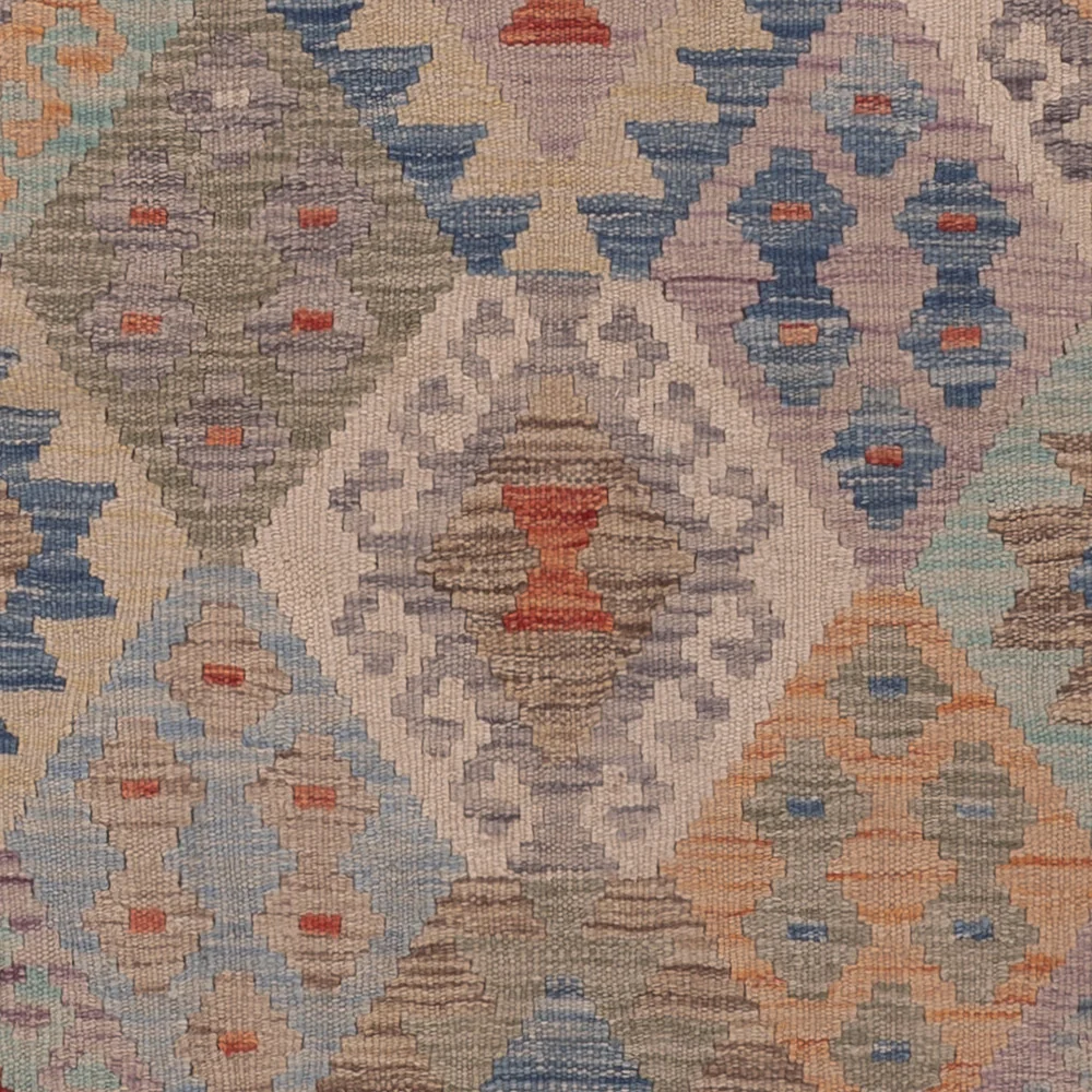 Kelimteppe - Splash - 202 x 153 cm - flerfarget