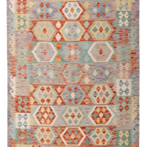 Kelimteppe - Splash - 203 x 152 cm - farget