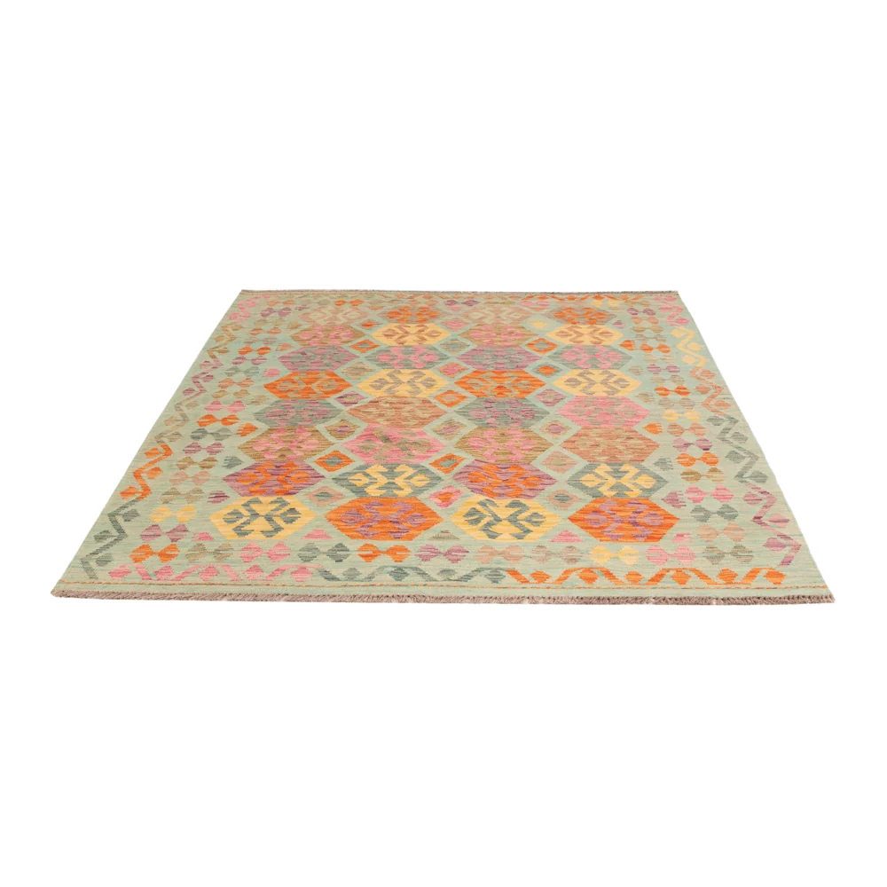Kelimteppe - Splash - 205 x 156 cm - farget