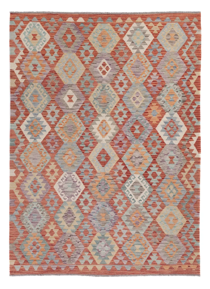 Kelimteppe - Splash - 224 x 166 cm - flerfarget