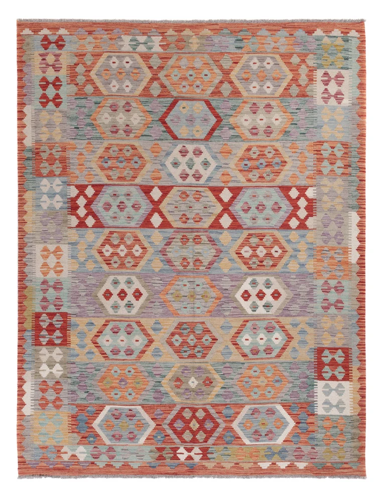 Kelimteppe - Splash - 230 x 176 cm - flerfarget