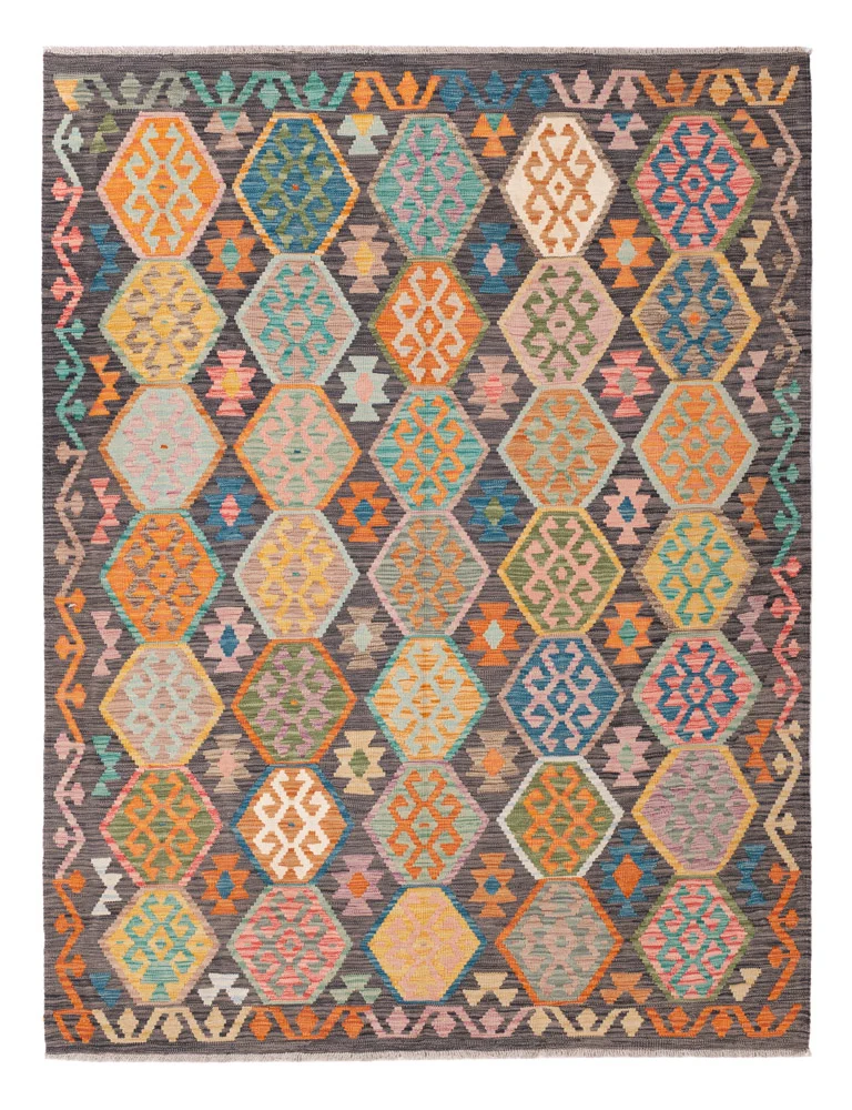 Kelimteppe - Splash - 232 x 175 cm - farget