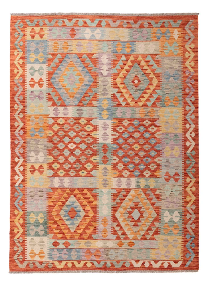 Kelimteppe - Splash - 233 x 171 cm - farget