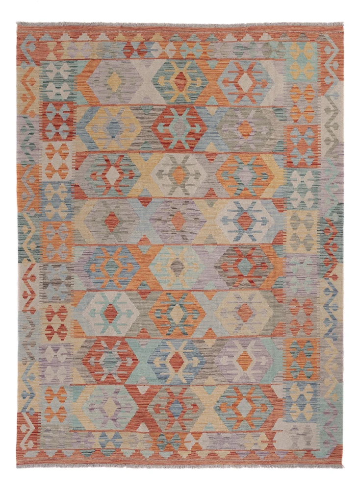 Kelimteppe - Splash - 235 x 168 cm - flerfarget