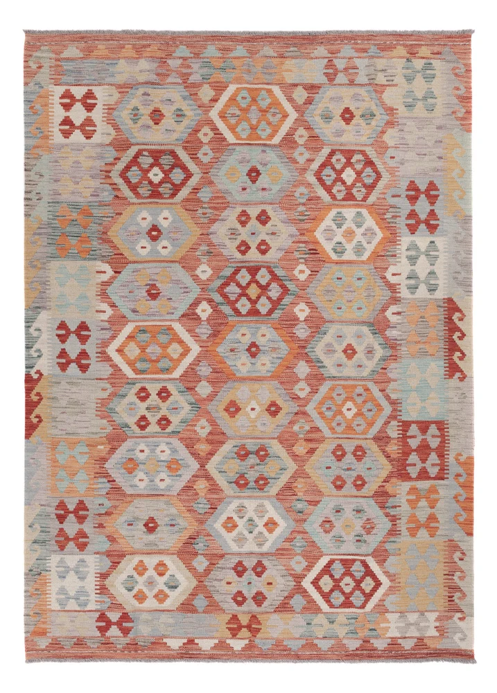 Kelimteppe - Splash - 235 x 170 cm - flerfarget
