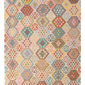 Kelimteppe - Splash - 235 x 176 cm - farget