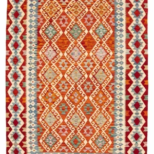 Kelimteppe - Splash - 236 x 172 cm - flerfarget