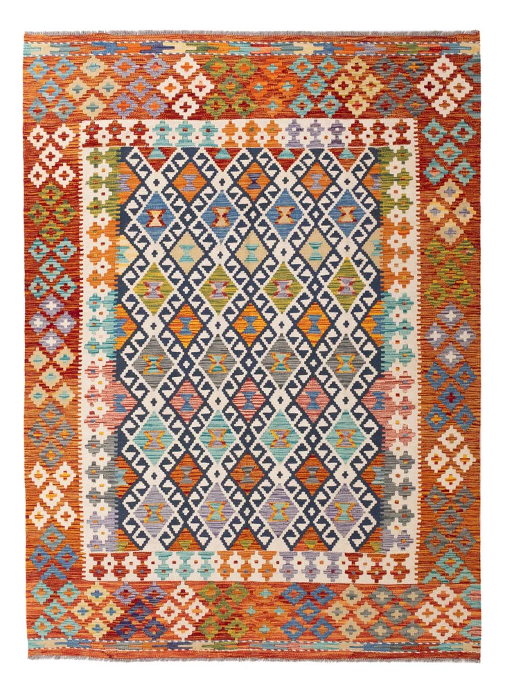 Kelimteppe - Splash - 236 x 176 cm - farget