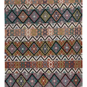 Kelimteppe - Splash - 236 x 176 cm - flerfarget