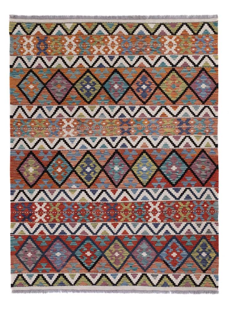 Kelimteppe - Splash - 237 x 176 cm - flerfarget