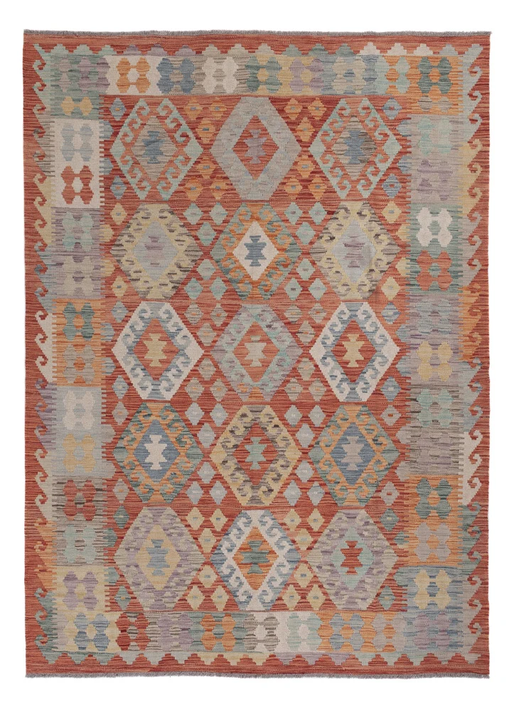 Kelimteppe - Splash - 238 x 174 cm - flerfarget
