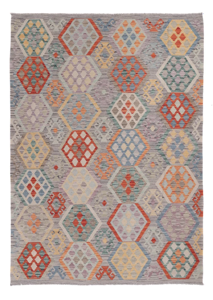 Kelimteppe - Splash - 238 x 176 cm - flerfarget