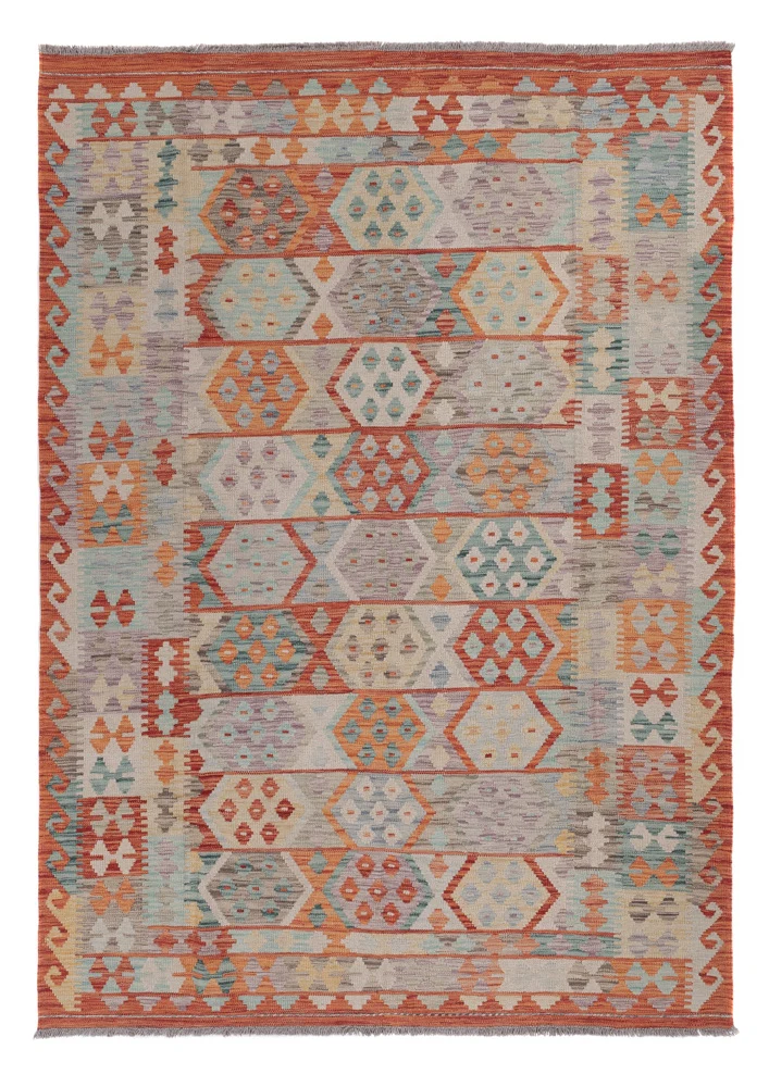 Kelimteppe - Splash - 238 x 177 cm - flerfarget
