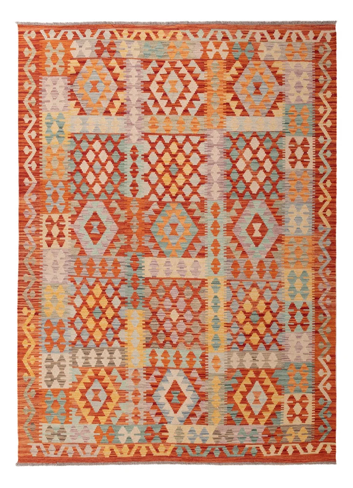 Kelimteppe - Splash - 240 x 171 cm - farget