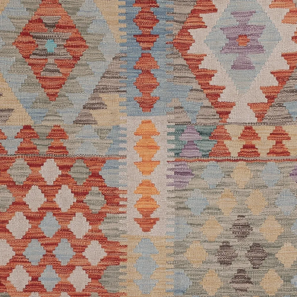 Kelimteppe - Splash - 240 x 172 cm - flerfarget