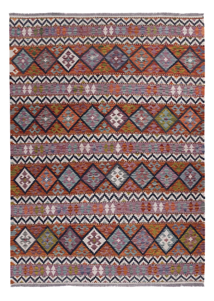 Kelimteppe - Splash - 240 x 175 cm - flerfarget