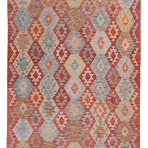 Kelimteppe - Splash - 240 x 175 cm - flerfarget