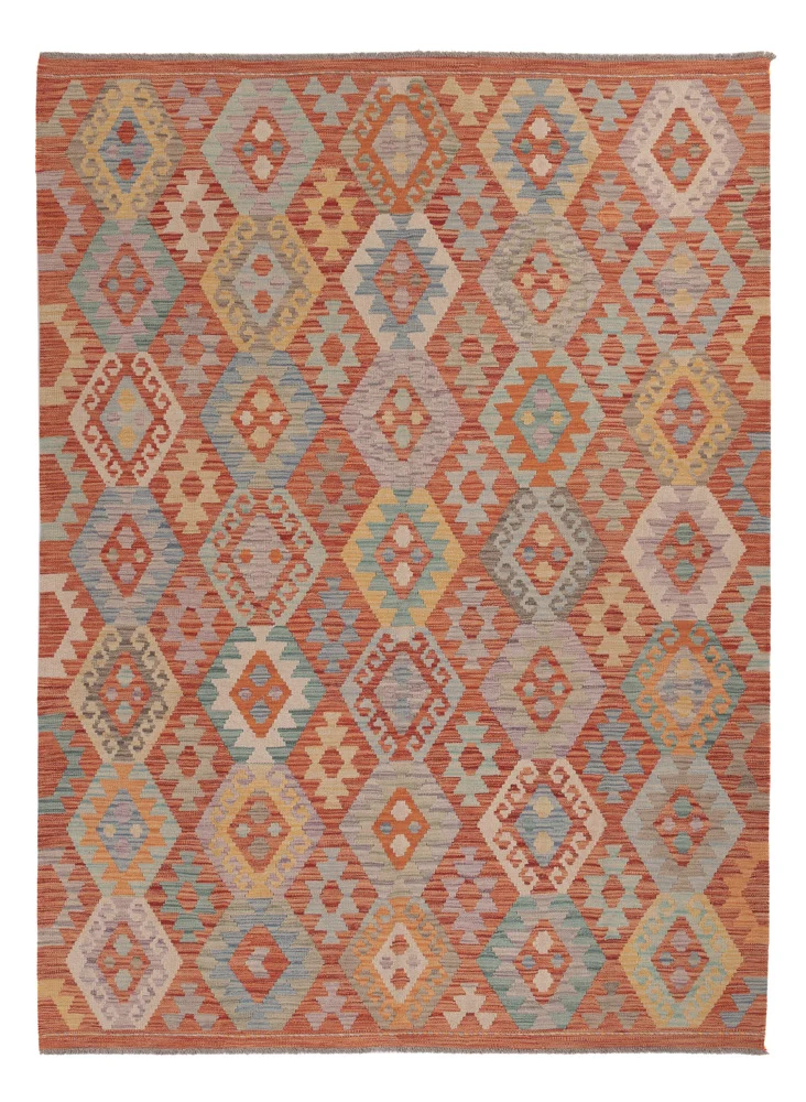 Kelimteppe - Splash - 240 x 178 cm - flerfarget