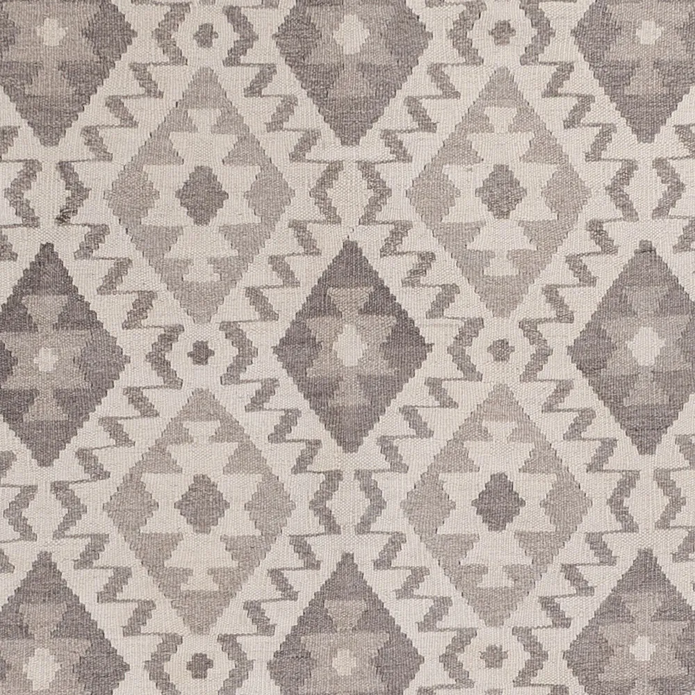 Kelimteppe - Splash - 240 x 179 cm - lysegrå