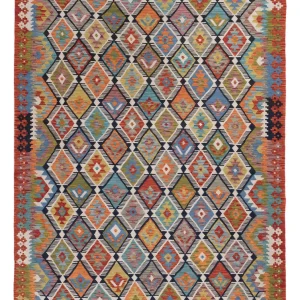 Kelimteppe - Splash - 240 x 180 cm - flerfarget