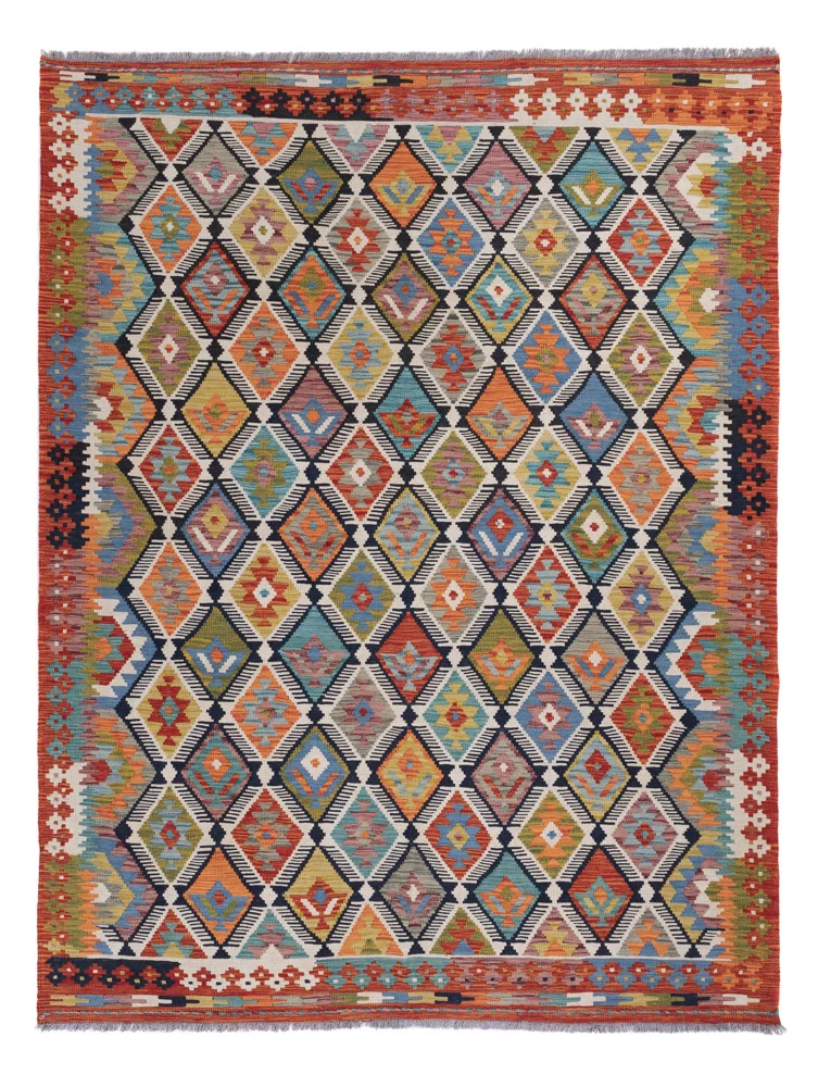Kelimteppe - Splash - 240 x 180 cm - flerfarget