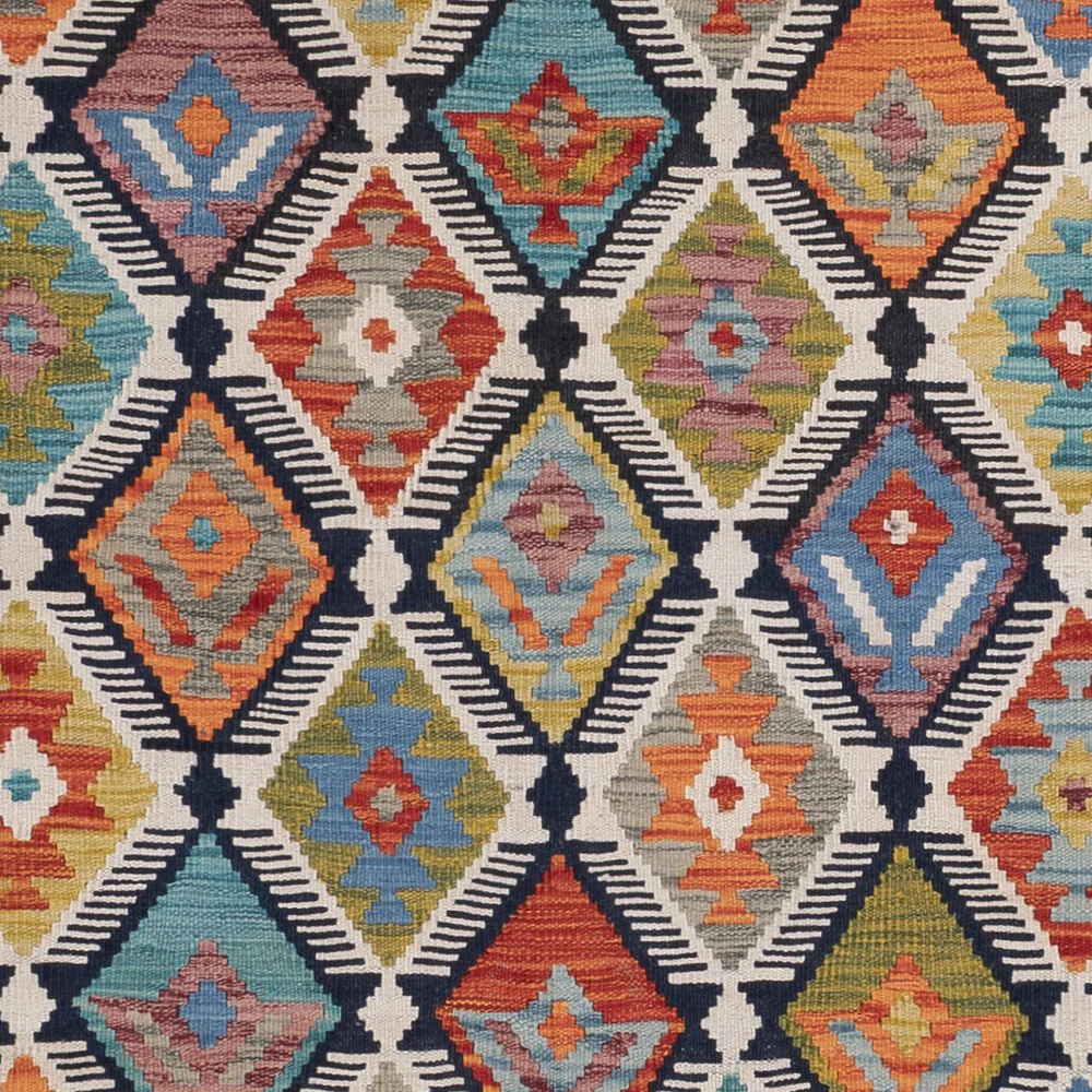 Kelimteppe - Splash - 240 x 180 cm - flerfarget