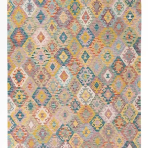 Kelimteppe - Splash - 241 x 182 cm - farget