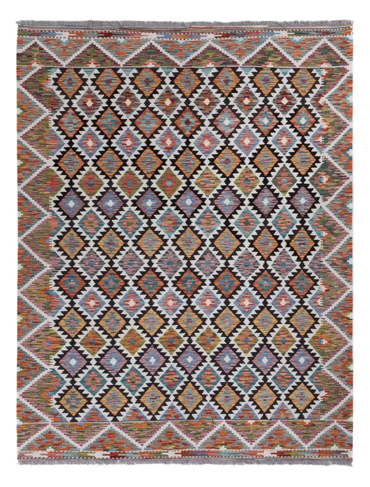 Kelimteppe - Splash - 241 x 185 cm - flerfarget