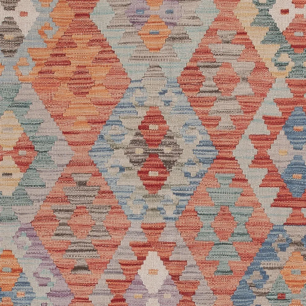 Kelimteppe - Splash - 242 x 174 cm - flerfarget