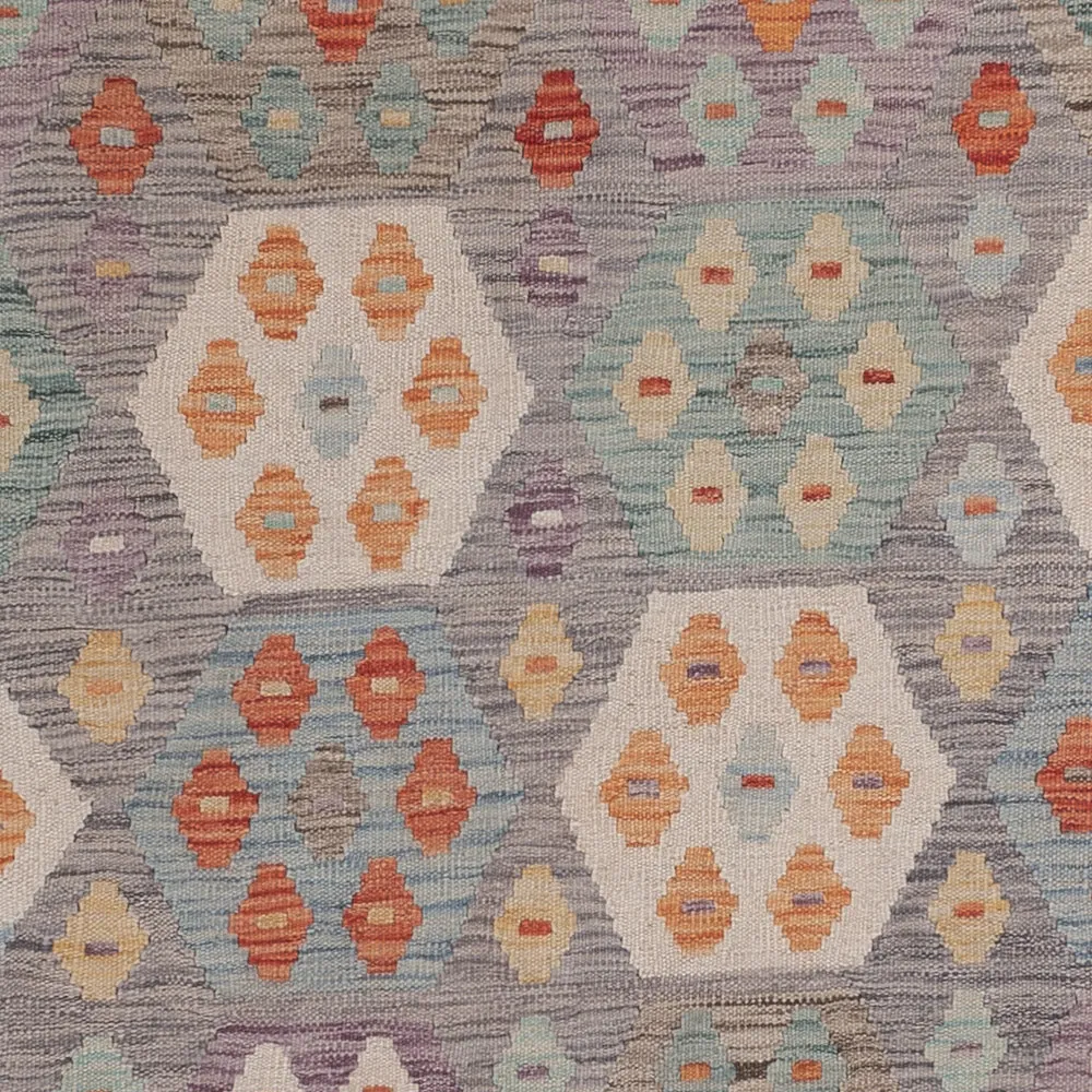 Kelimteppe - Splash - 242 x 177 cm - flerfarget