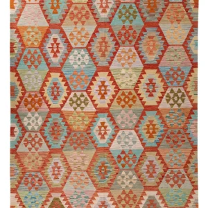 Kelimteppe - Splash - 242 x 180 cm - farget