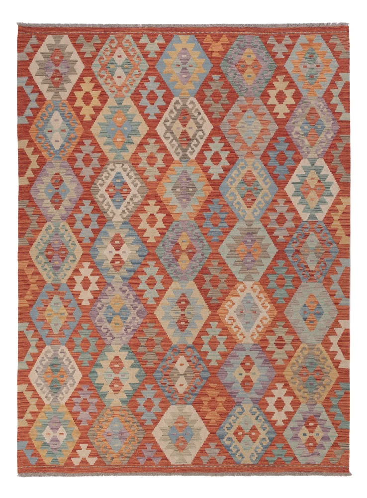 Kelimteppe - Splash - 243 x 177 cm - flerfarget