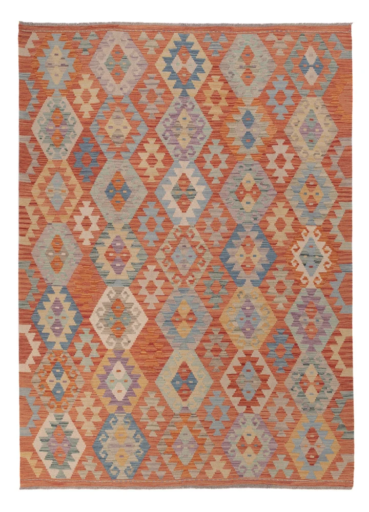 Kelimteppe - Splash - 243 x 178 cm - flerfarget
