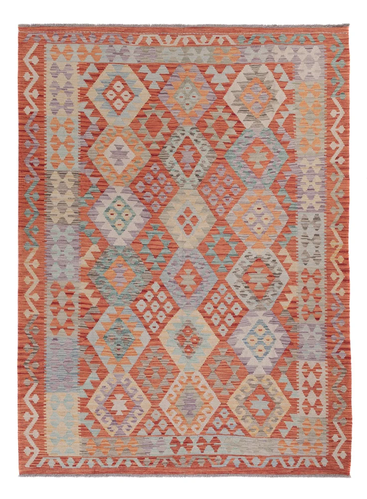 Kelimteppe - Splash - 243 x 178 cm - flerfarget