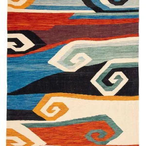 Kelimteppe - Splash - 243 x 179 cm - flerfarget