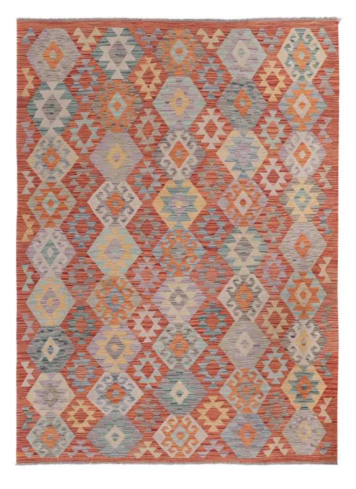 Kelimteppe - Splash - 243 x 179 cm - flerfarget