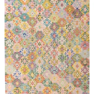 Kelimteppe - Splash - 243 x 180 cm - farget