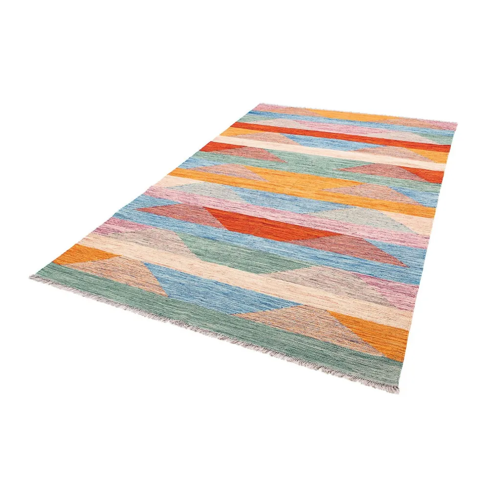 Kelimteppe - Splash - 244 x 159 cm - flerfarget
