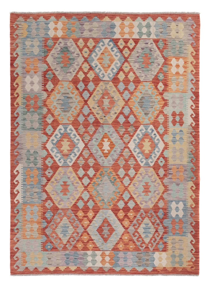 Kelimteppe - Splash - 244 x 176 cm - flerfarget